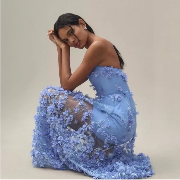 Helsi Audrey Floral Appliqué Midi Dress XS - Picture 3 of 10